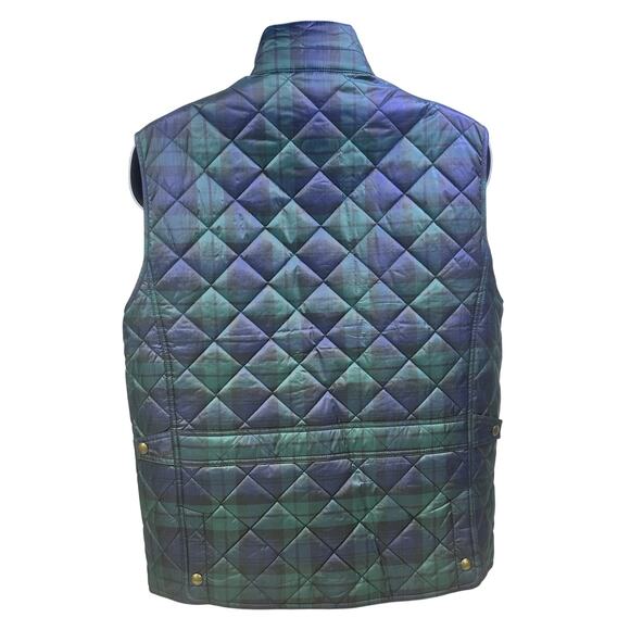 Ralph Lauren Polo Men's L Quilted Filled Blackwatch Plaid Vest Jacket Rare-NEW - Picture 5 of 14